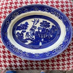 Vintage Old Willow Alfred Meakin England 14” platter